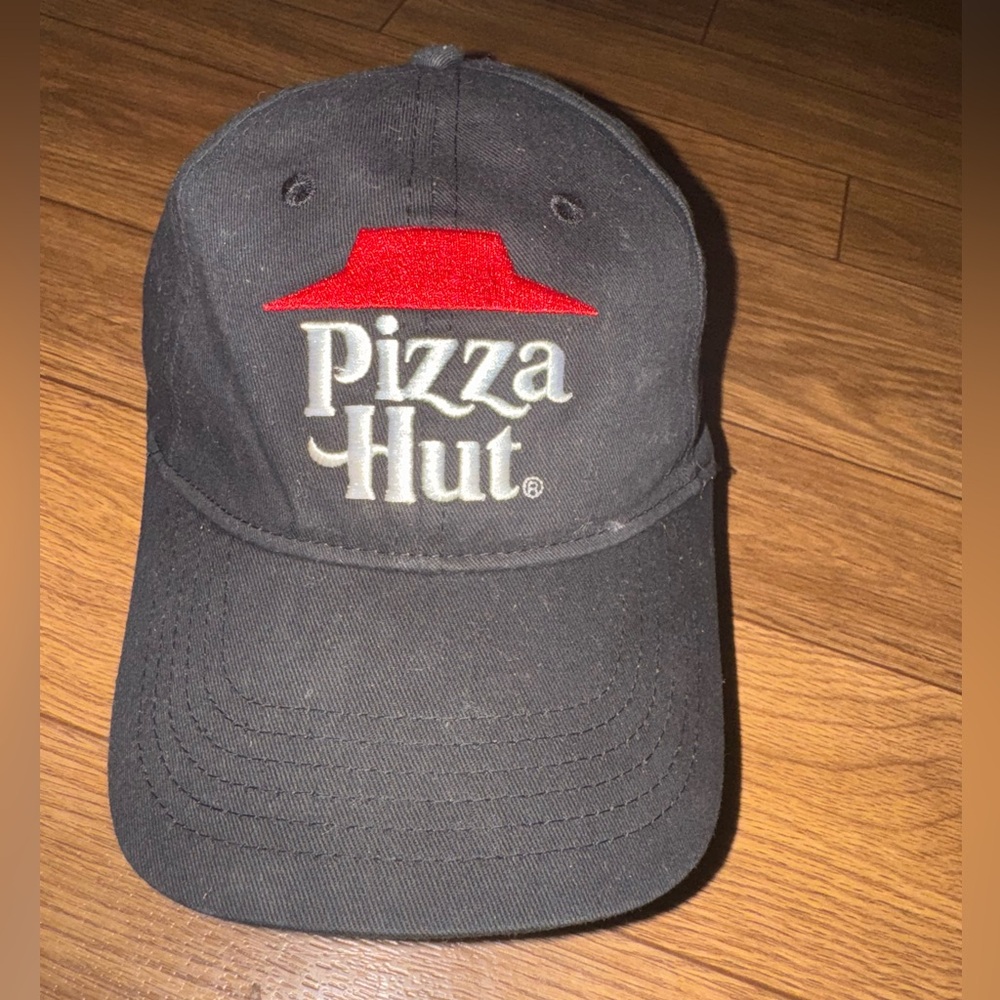 Pizza Hut Trucker Hat Cap Unisex Adjustable Hook and Loop Employee Uniform Crew